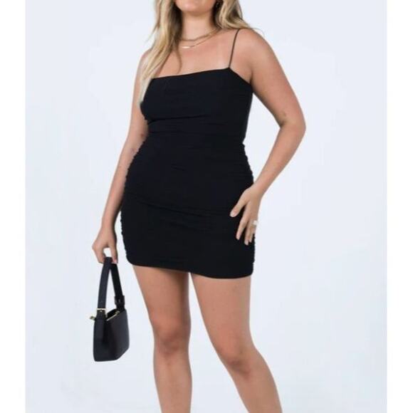 Princess Polly Holloway Wishes Mini Dress Curve in Black - Picture 6 of 6
